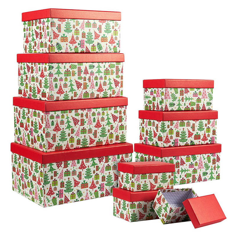 Nowe opakowanie kartonowe, pudełko na prezenty, pudełko na czekoladę, świąteczne pudełka do pakowania
